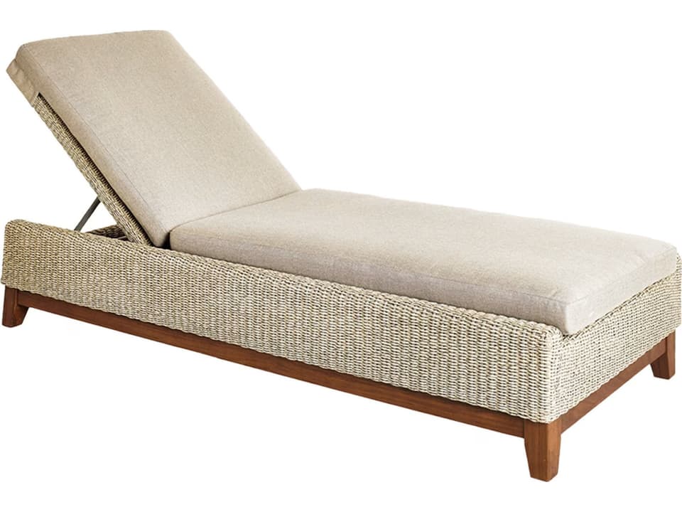 Coral Chaise Lounge Natural Woven