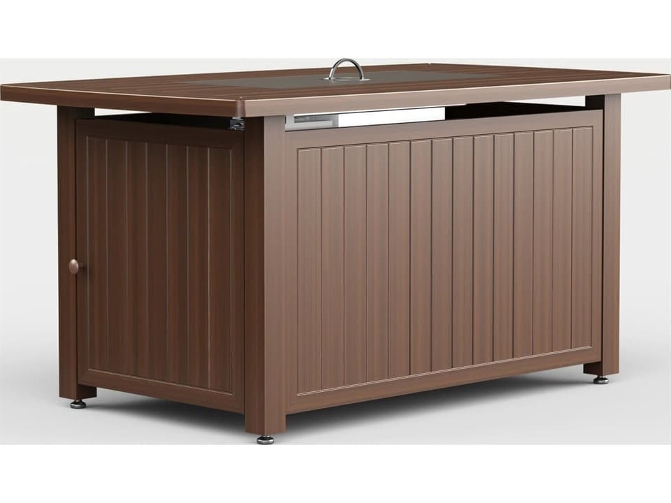 Glow IPE 48-Inch x 28-Inch Rectangular Fire Table