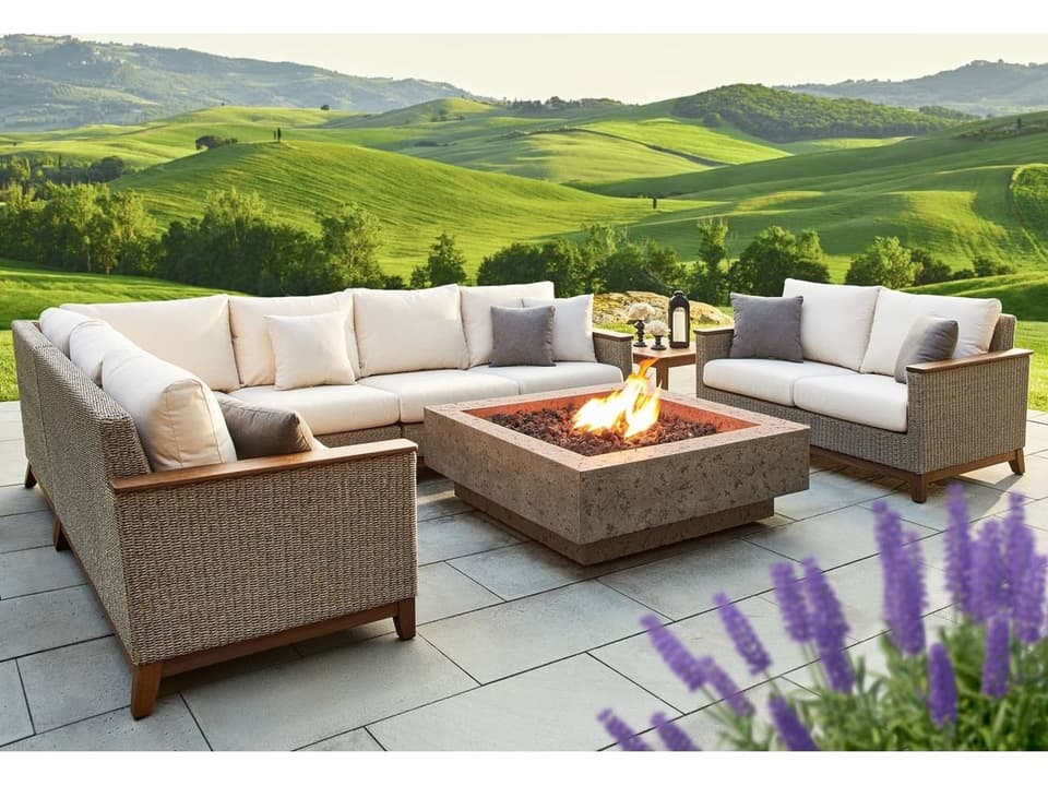 Furniture Coral IPE Sectional Lounge Set