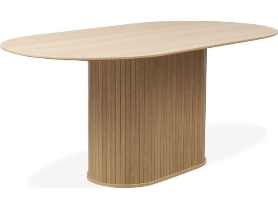 Nola 71-Inch Oval Dining Table in Natural Oak