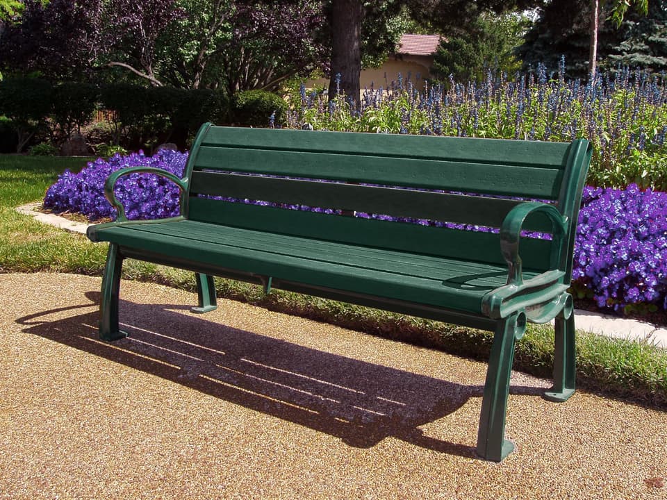 Heritage 5-Foot Recycled Plastic Outdoor Bench