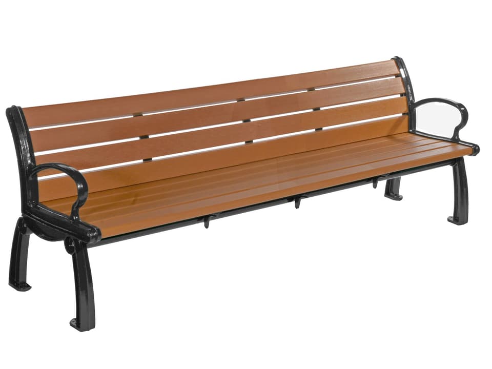 Heritage 8-Foot Recycled Plastic Outdoor Bench
