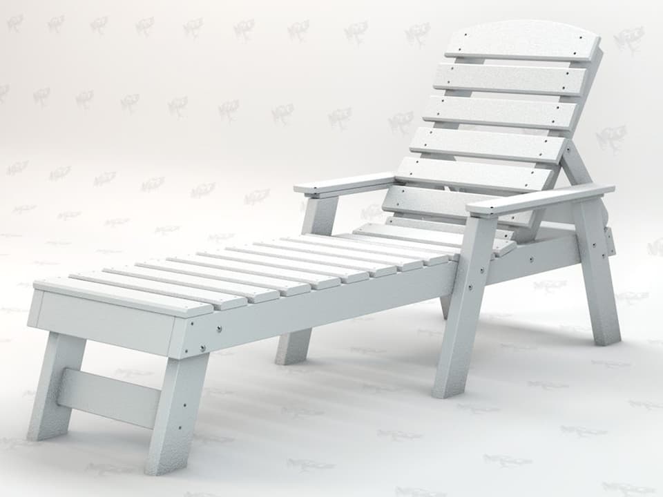 Pensacola Adirondack Recycled Plastic Chaise Lounge