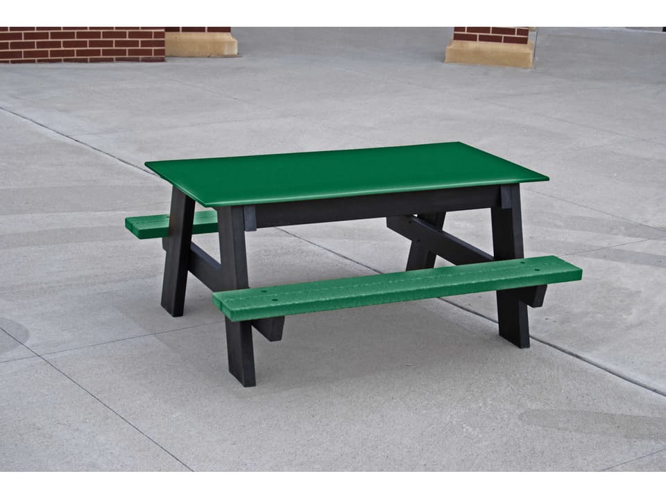 Kids Recycled Plastic Rectangular Outdoor Picnic Table