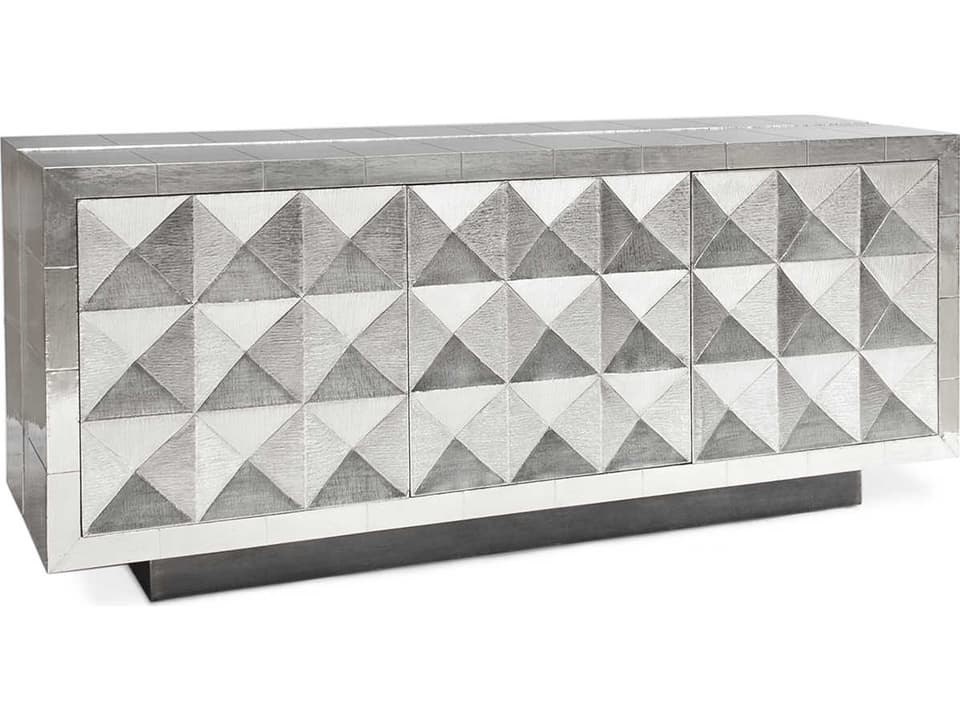 Talitha 70" Nickel Credenza Sideboard