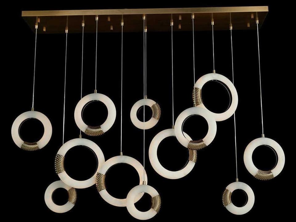 Bangela Brass Round Island Pendant