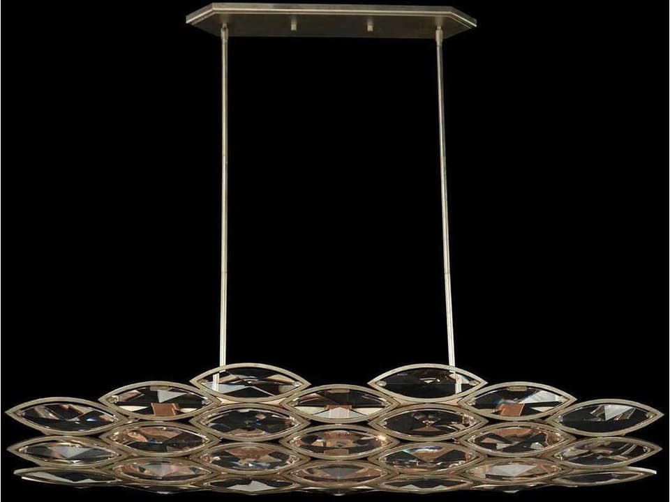 Petaline 5-Light Champagne Silver Island Pendant