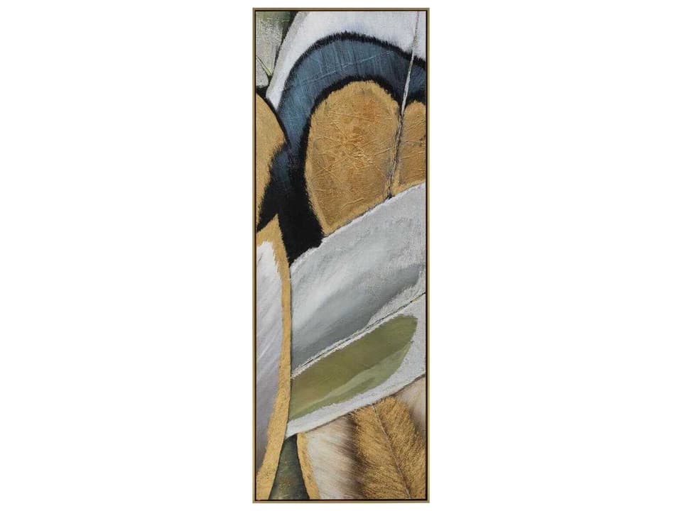 Shaye Rawson's Small Feathers C Wall Art with Gold Floater Frame