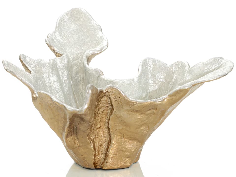 Organic Decorative Bowl Handcrafted Champagne Gold