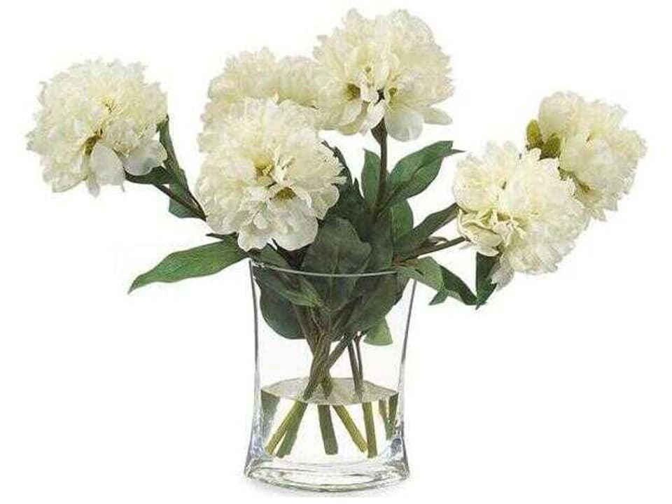 Heavenly Peonies White Decorative Floral Arrangement