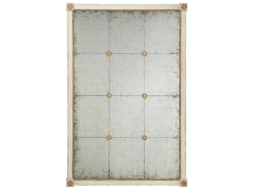 Lanier Rectangular Wall Mirror with Eglomise Tiles