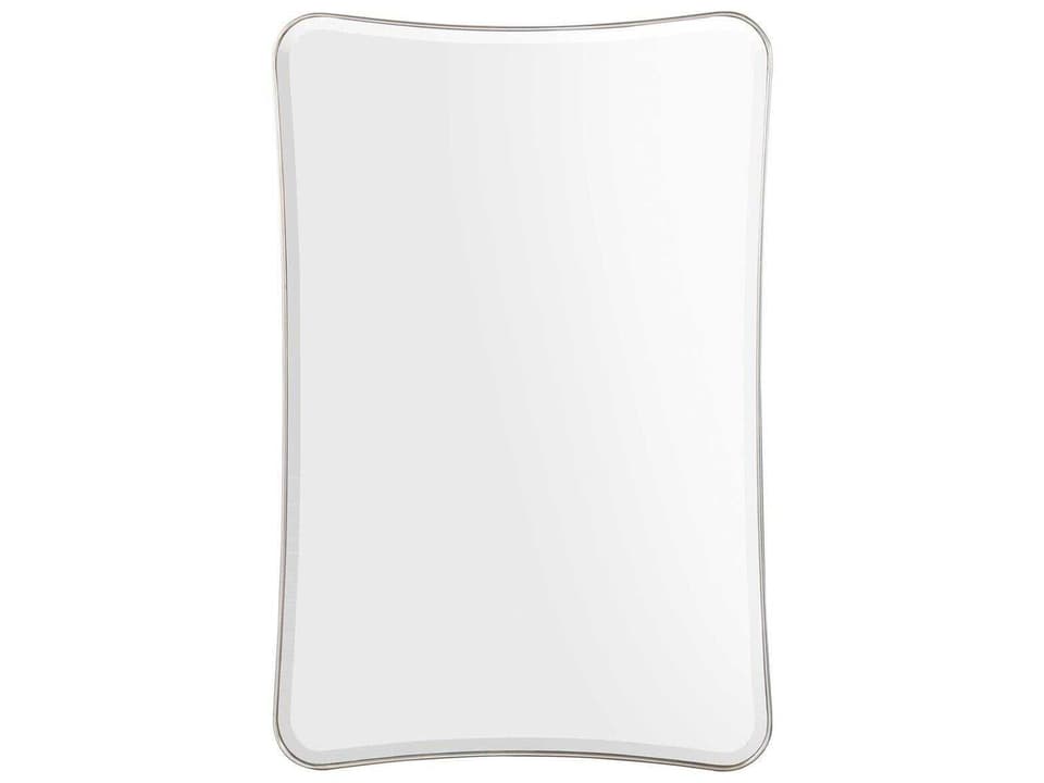 Chalon Beveled Wall Mirror in Pewter