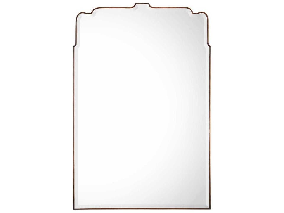 Avellino Mirror with Sable Finish and Heavy Bevel