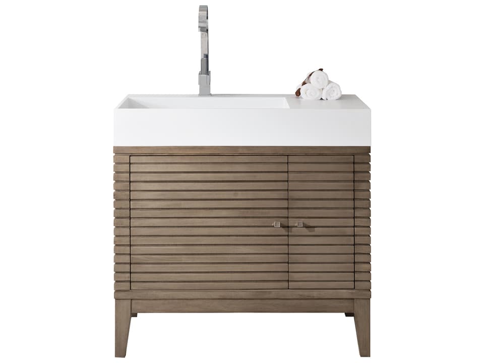 Linear 36-Inch Bathroom Vanity Cabinet
