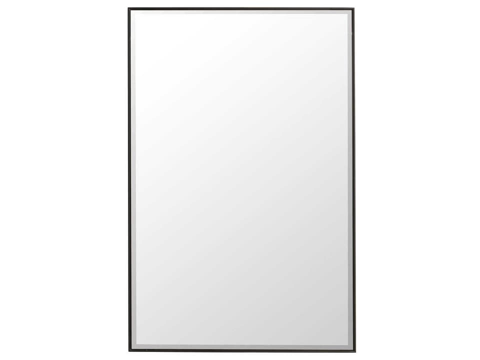 Rohe Rectangular Wall Mirror in Matte Black