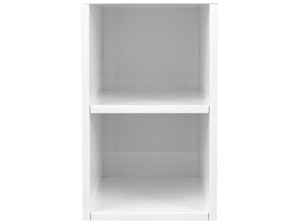 Milan White Poplar Wood Accent Chest with Adjustable Shelf