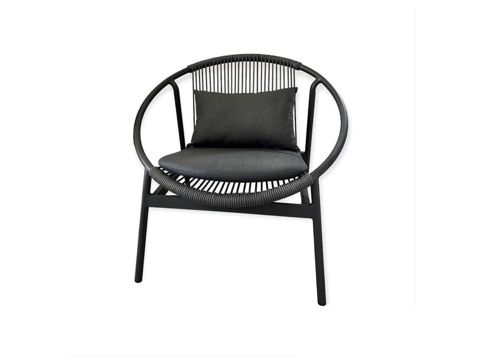Curacao Aluminum Teak Lounge Chair