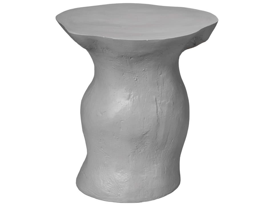 Sculpt Fiberglass Cement Rustic Side Table