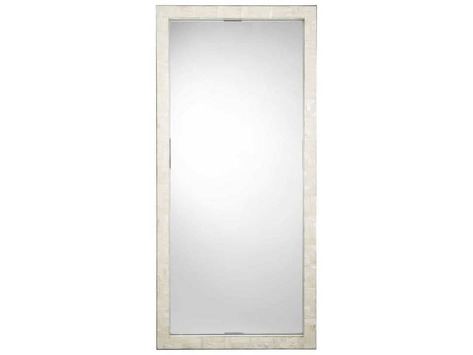 Monroe Mother of Pearl Natural Rectangular Wall Mirror
