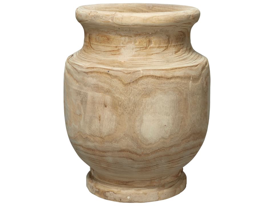 Laguna Natural Paulownia Wood Decorative Vase
