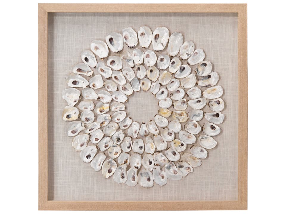 Maldives Framed Wall Art White Abalone Shells