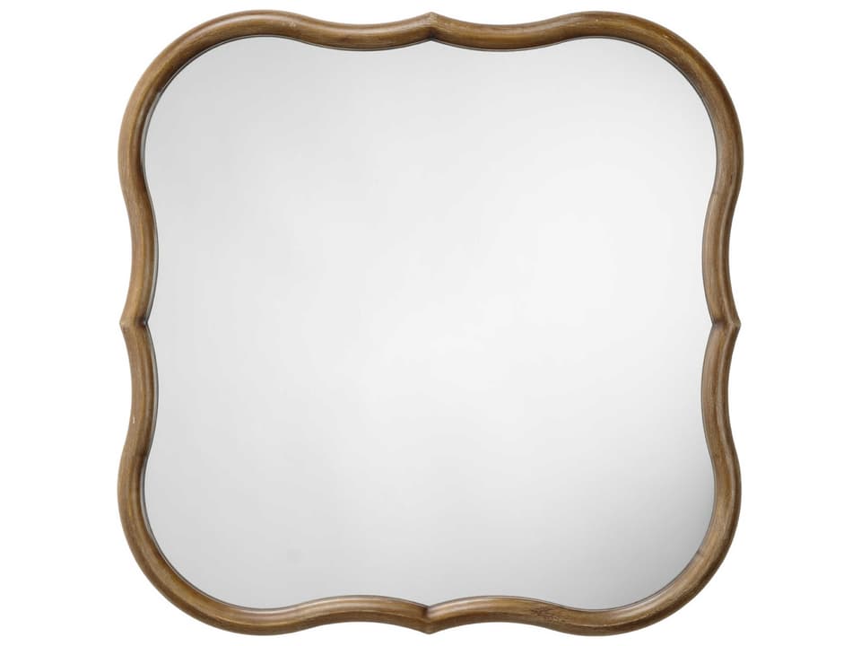 Daisy Natural Wall Mirror with MDF Wood Frame