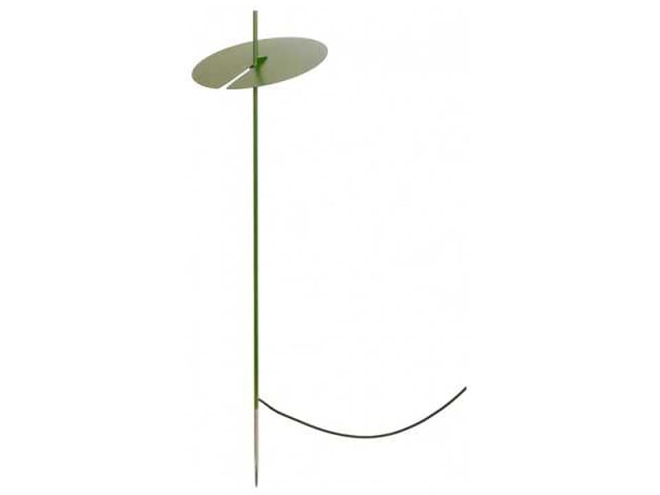 Accipicchio Integrated LED Floor Lamp in Matte Black Aluminum and White Glass