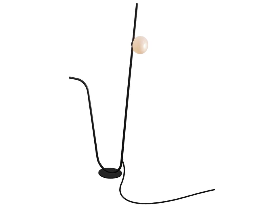 Pois 46-Inch LED Outdoor Floor Lamp in Matte Black