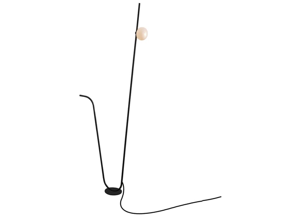 Pois Outdoor Floor Lamp 62-Inch Integrated LED in Matte Black and White