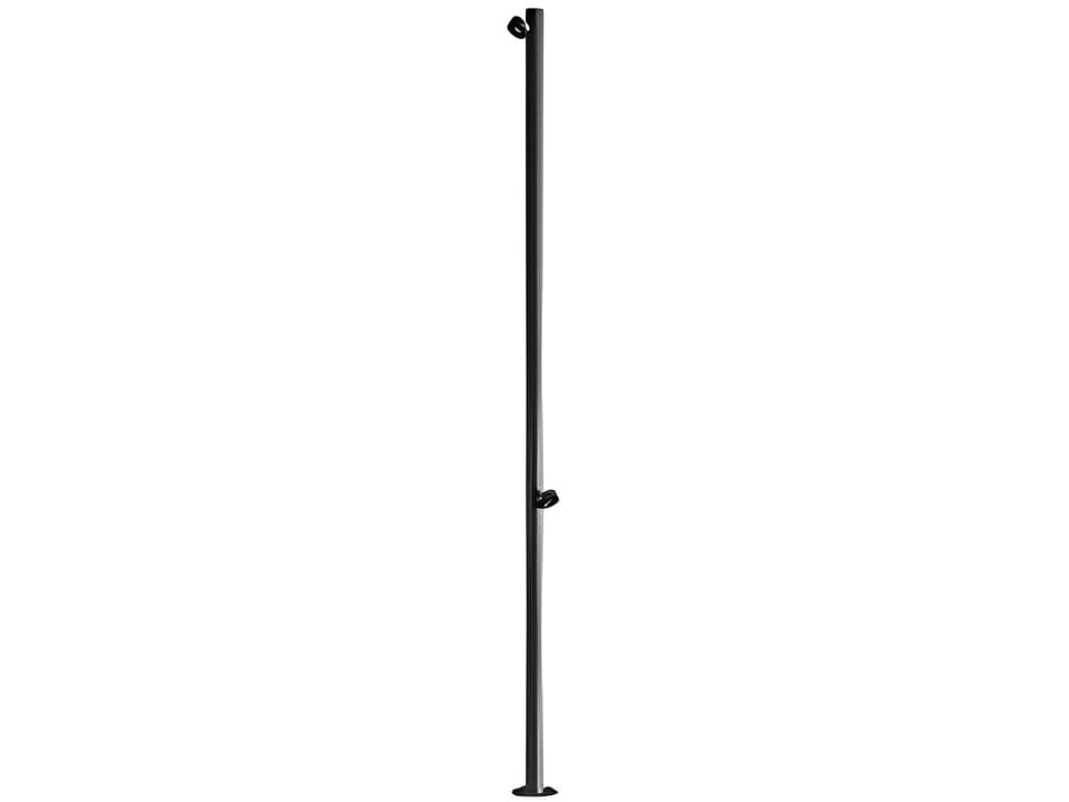 Jaco 2-Light Outdoor LED Floor Lamp in Mineral Brown