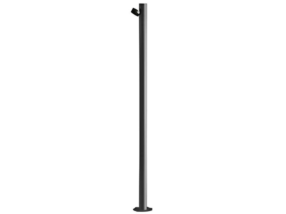 Jaco 55-Inch 1-Light Outdoor Floor Lamp in Mineral Brown