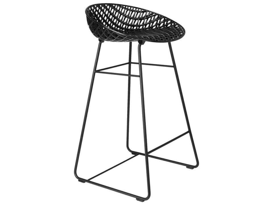 Smatrik Steel Black Counter Stool