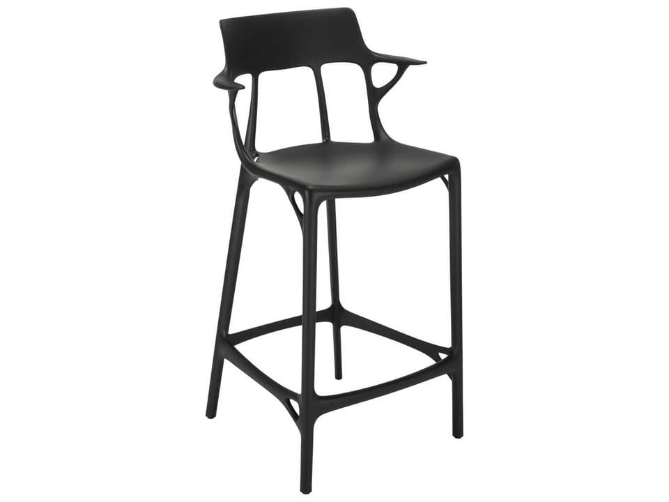 A.I. Recycled Balck Counter Stool