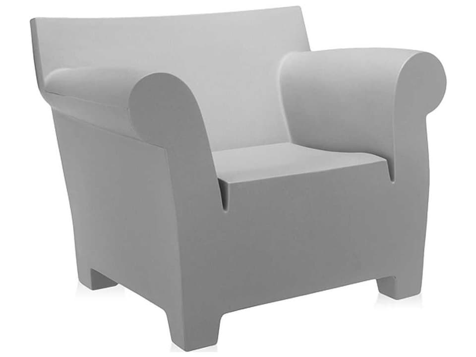 Bubble Light Grey Resin Lounge Chair