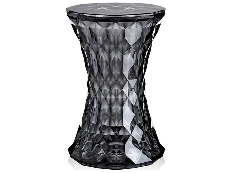 Kartell Stone Transparent Smoke Polycarbonate Stool