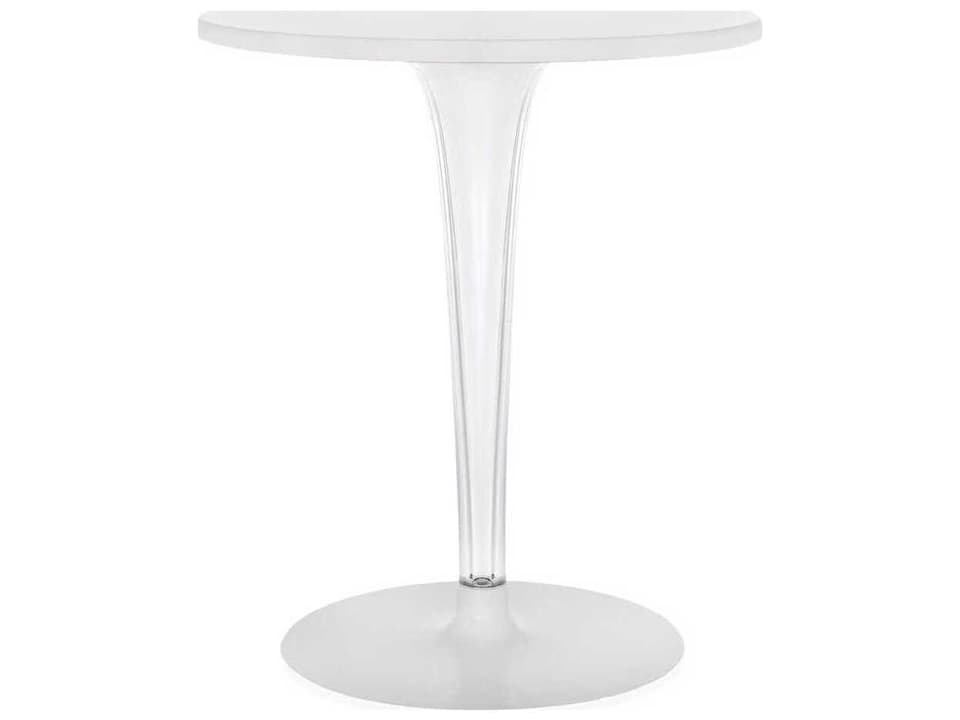 Toptop For Dr Yes Round Plastic White Dining Table