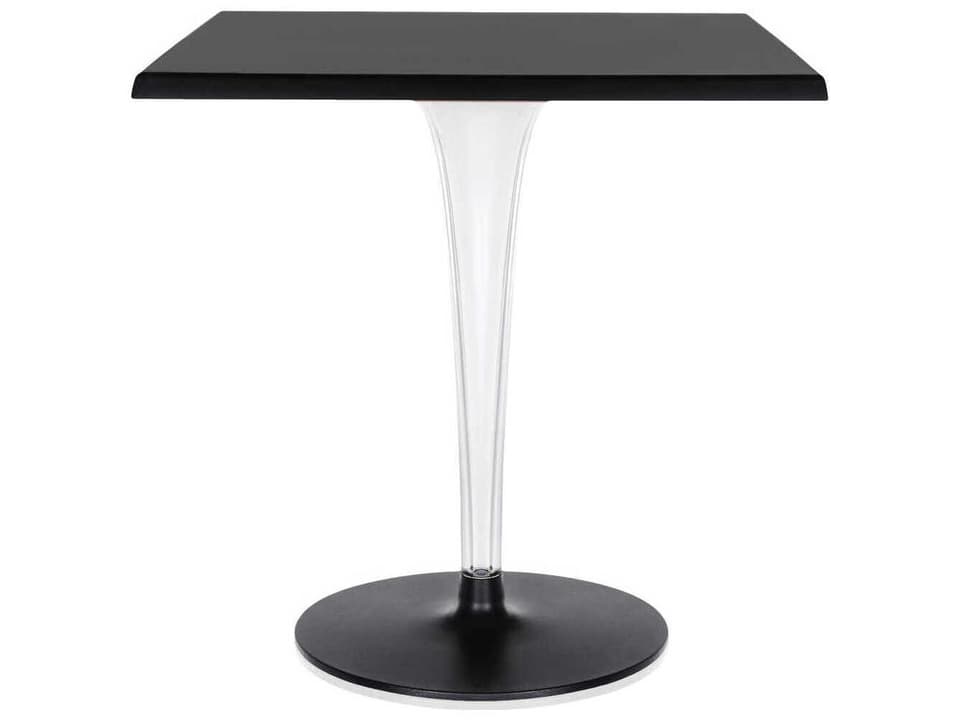 Toptop For Dr Yes Square Plastic Black Dining Table