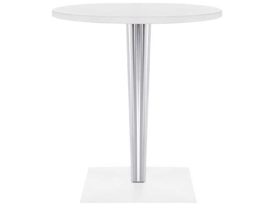 Toptop For Dr Yes Round Plastic White Dining Table
