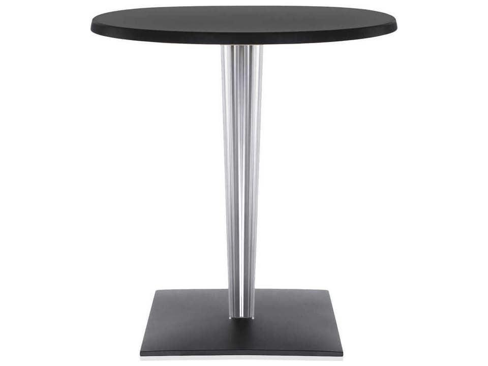 Toptop For Dr Yes Round Plastic Black Dining Table