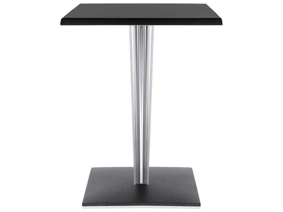Toptop For Dr Yes Square Plastic Black Dining Table