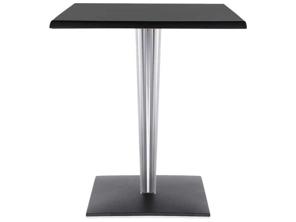 Toptop For Dr Yes Square Plastic Black Dining Table