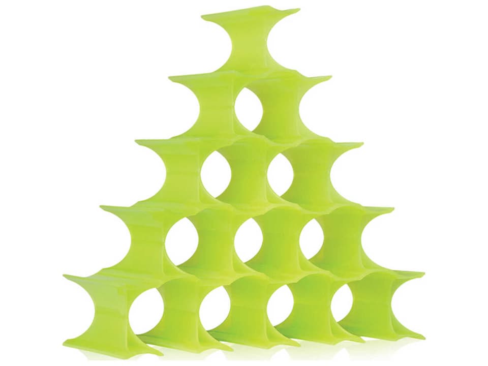 Infinity Yellow Wine Rack