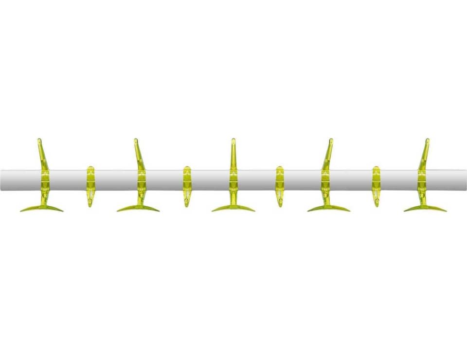 Hanger Nine Hook Wall Hanger in Citron Yellow