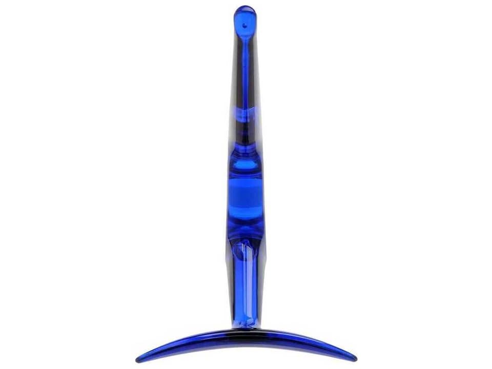 Hanger Cobalt Wall Hook Set of 4 in Polished Aluminum and Polycarbonate