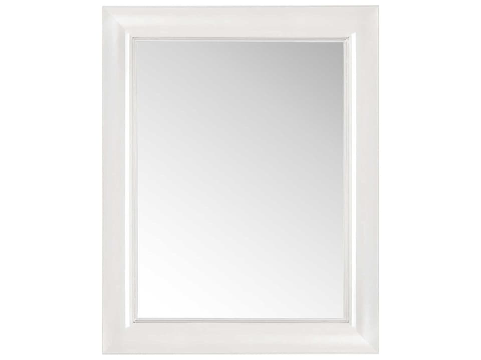 Francois Ghost Large Rectangular Wall Mirror in Crystal Polycarbonate