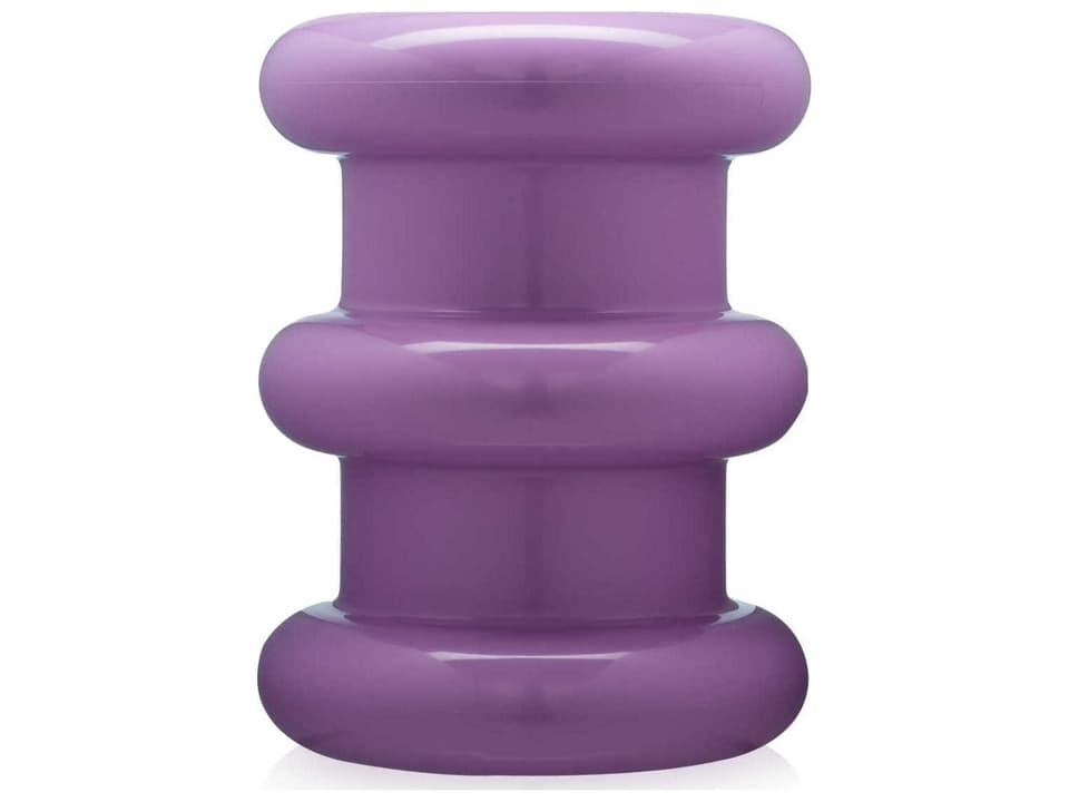 Pilastro Violet Purple Accent Stool