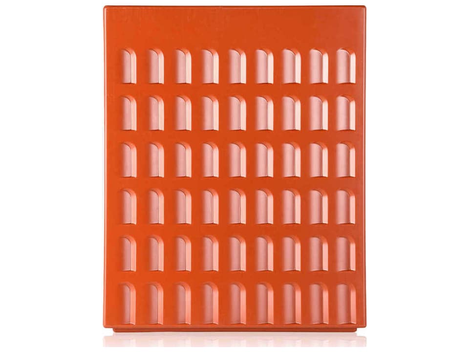 Eur Earth Red Thermoplastic Accent Stool