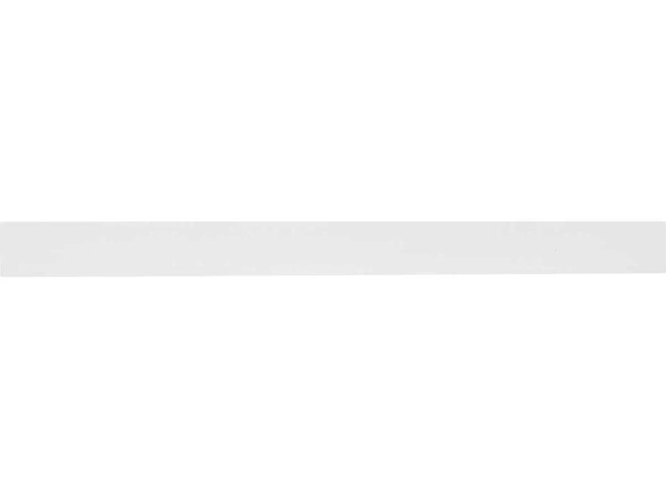 Rail 12-Inch Wall Mount Towel Rack in White Polycarbonate