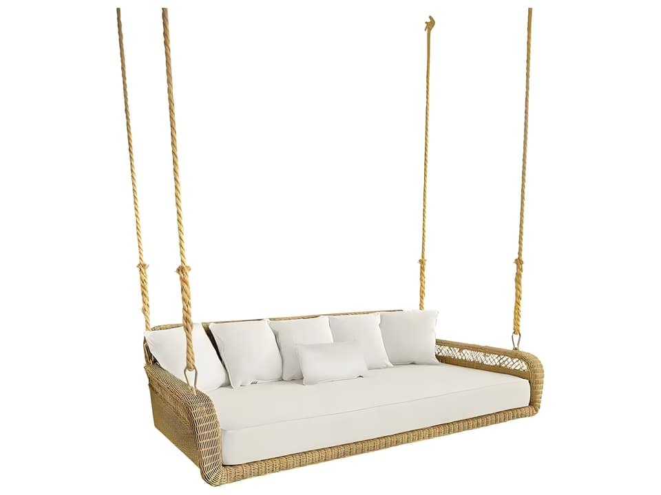 Amelia Wicker Cushion Hanging Daybed