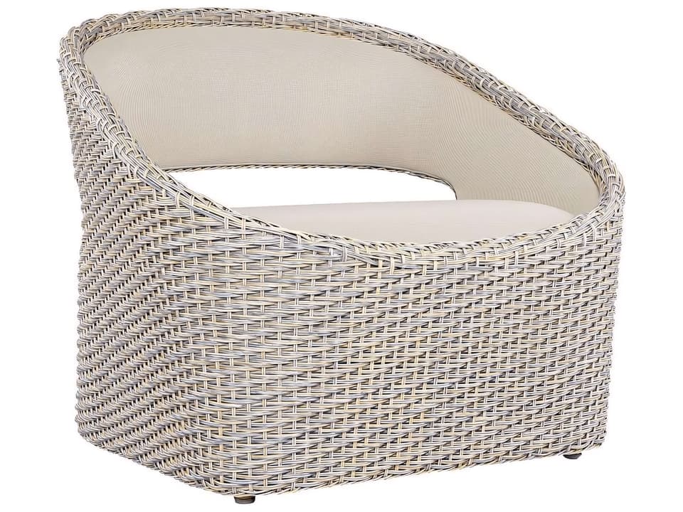 Biscayne Wicker Sling Lounge Chair with Open Backrest